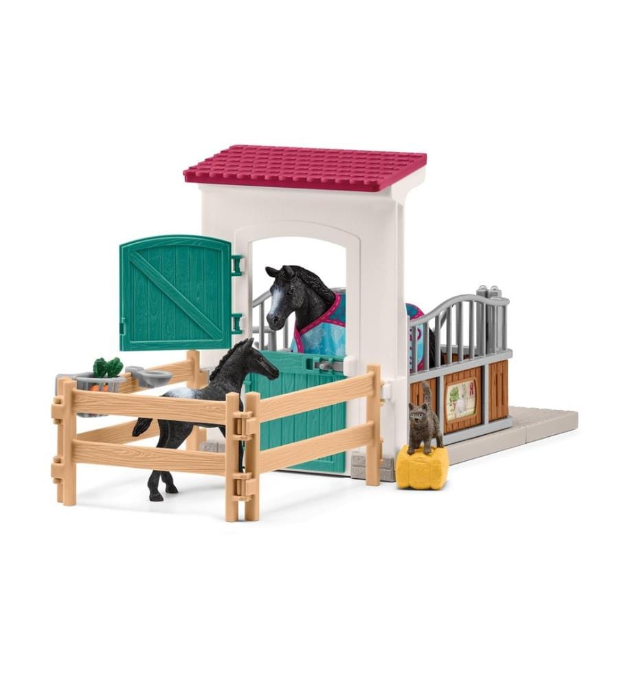 SCHLEICH - Ensemble de pions Horse Club Box pour chevaux avec jument et poulain