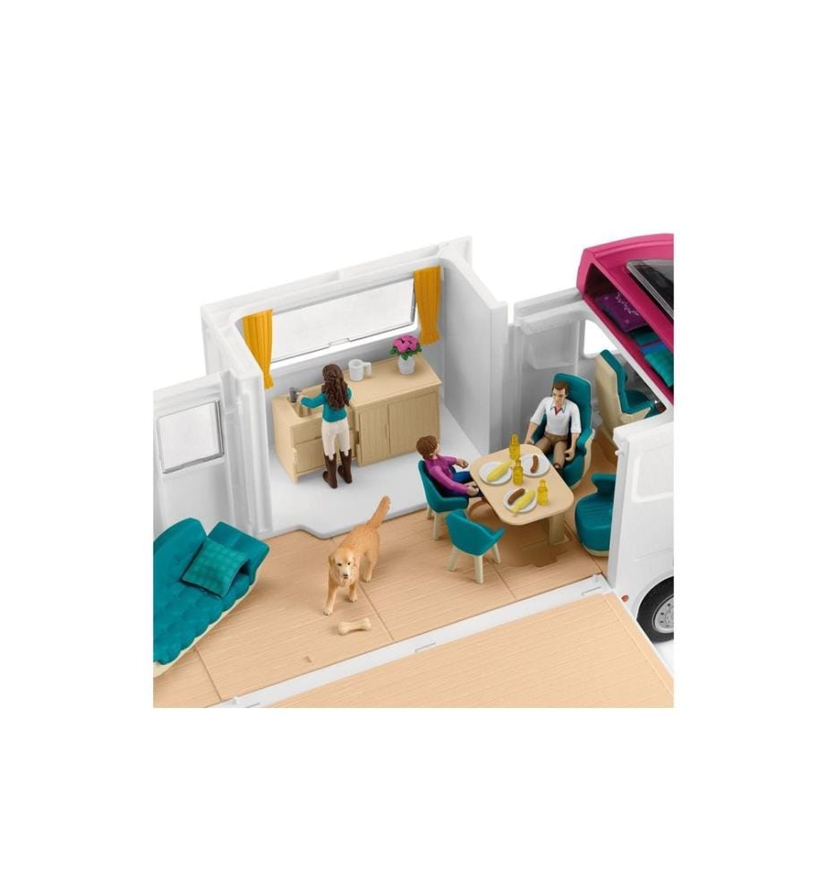 SCHLEICH - Ensemble de pions Horse Club Véhicule de transport de chevaux