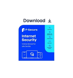 F-Secure - Internet Security ESD, version complète, 1 appareil, 1 an