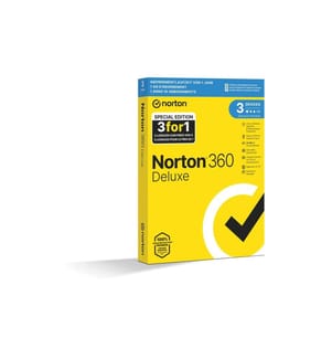 Norton - Norton - 360 Deluxe – Promo Boîte, 3 Appareil, 1 an