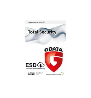 G DATA - Total Security ESD, Version complète, 1 utilisateur, 2 ans
