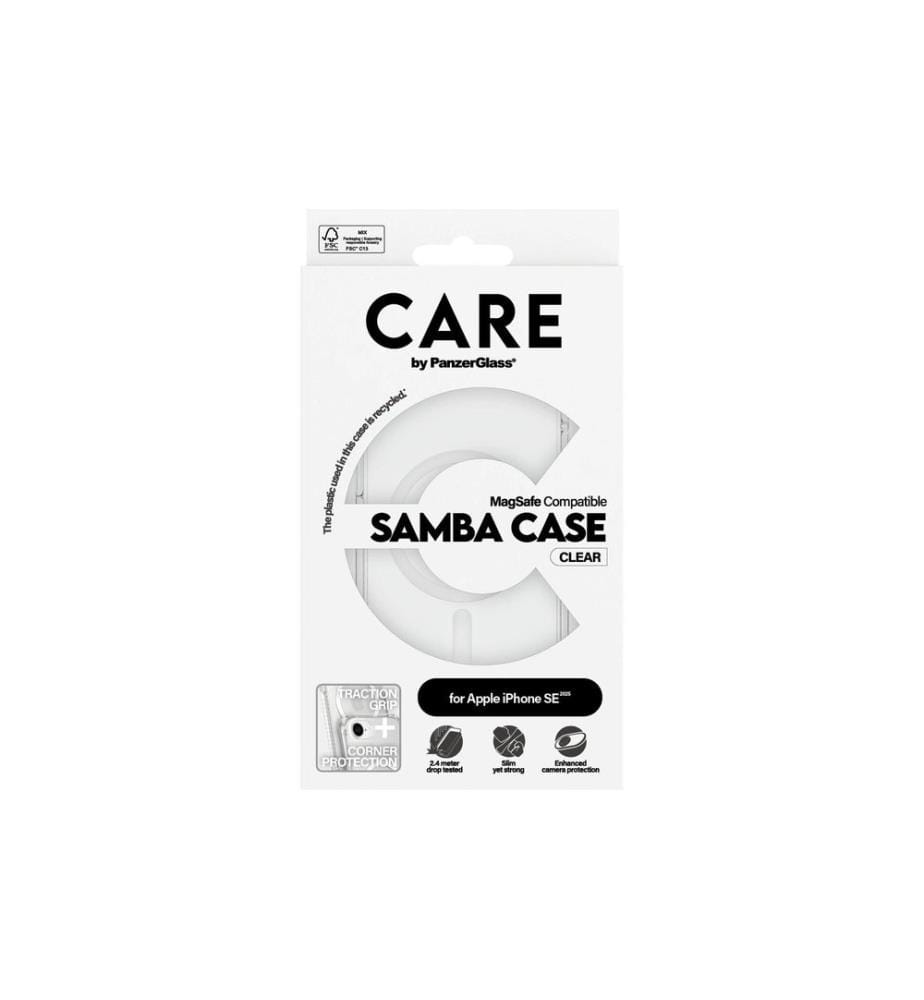 CARE - by PanzerGlass Étui Fashion Samba iPhone 16e Transparent