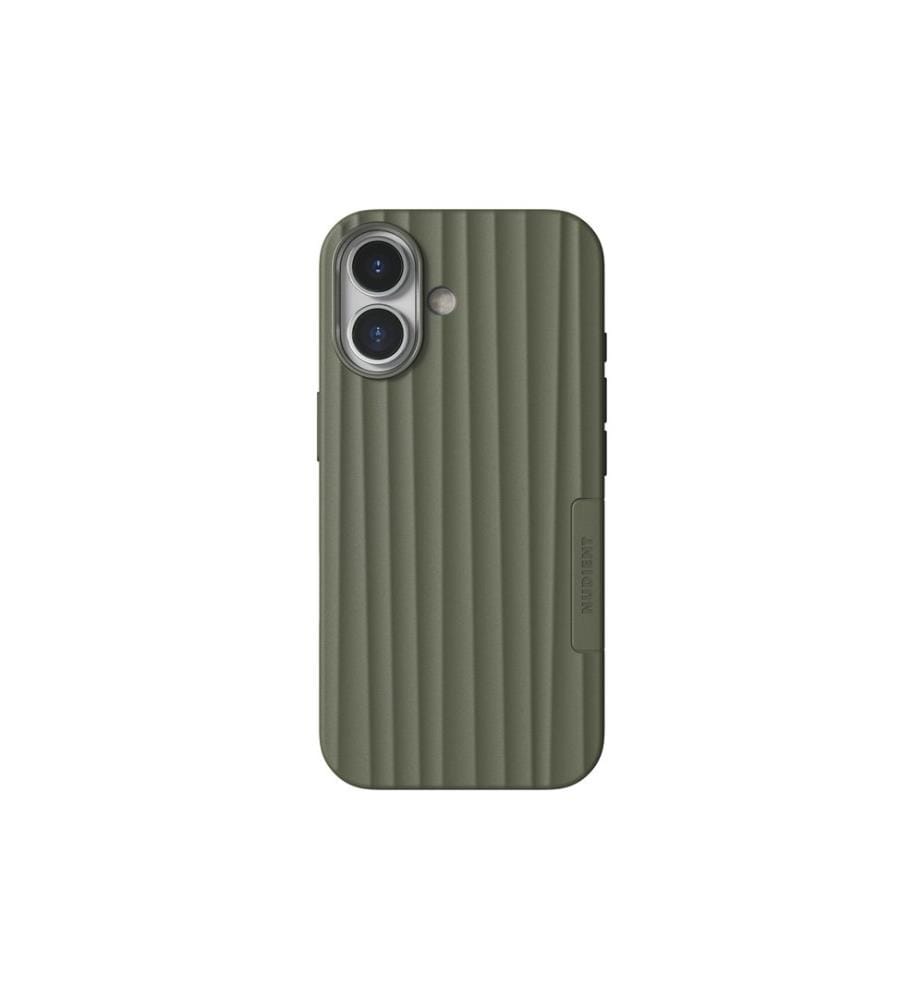 Nudient - Coque arrière Bold Magsafe iPhone 17 Olive Green