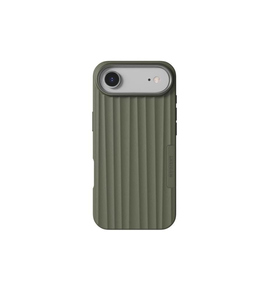 Nudient - Coque arrière Bold MagSafe iPhone Air Olive Green
