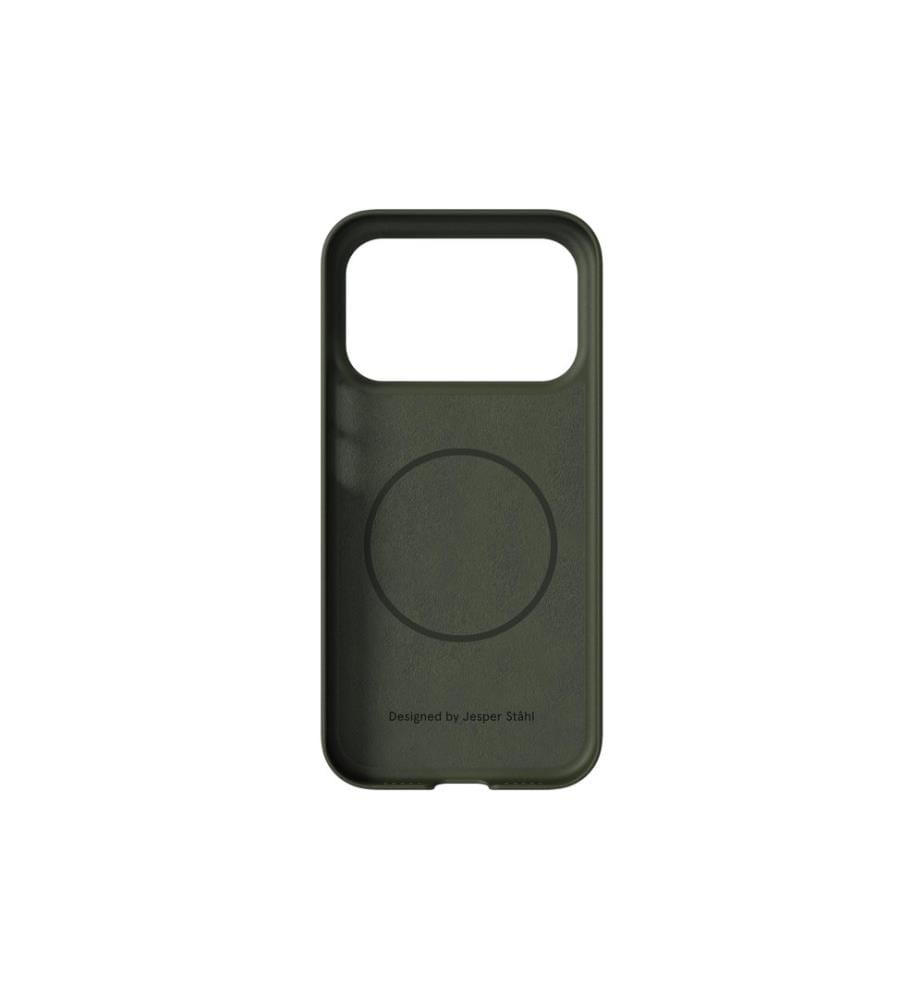 Nudient - Coque arrière Thin MagSafe iPhone 17 Pro Pine Green
