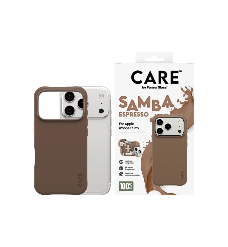 CARE - Coque arrière Fashionable Samba iPhone 17 Pro Black