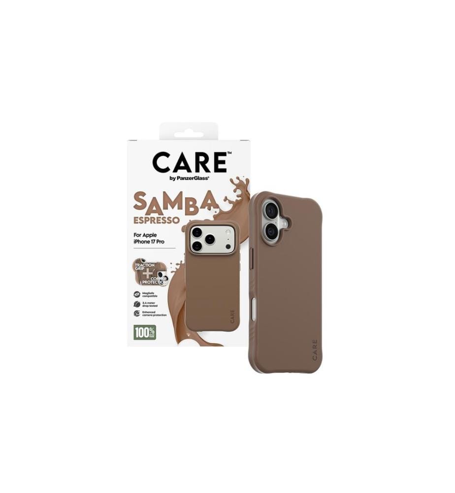 CARE - Coque arrière Fashionable Samba iPhone 17 Pro Black