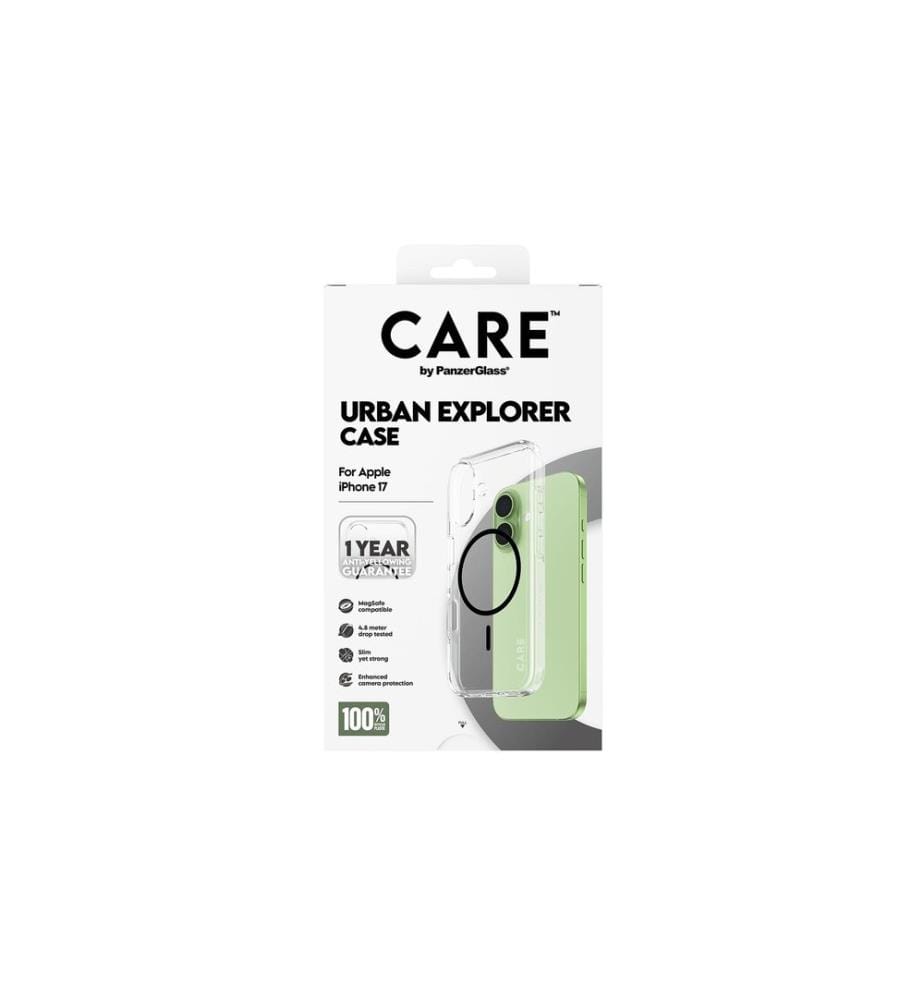 CARE - Flagship Case Urban Combat iPhone 17 Transparent/Black