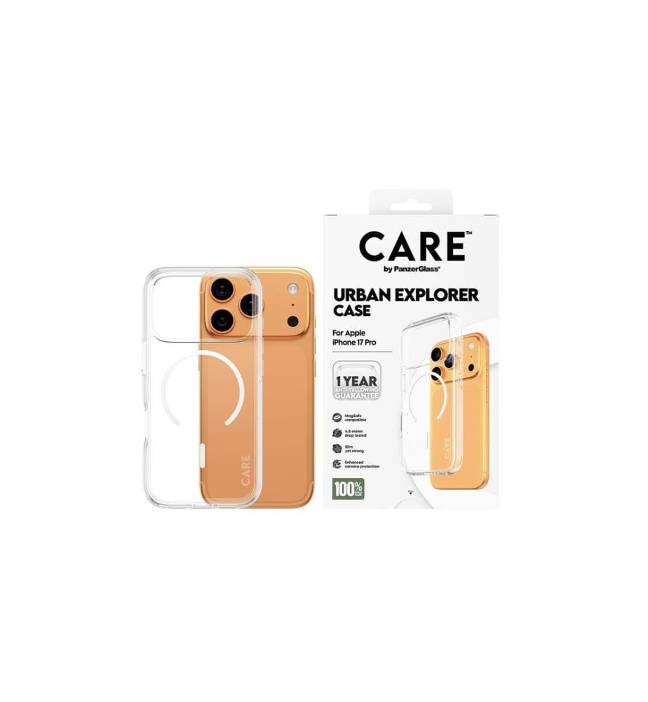 CARE - Flagship Case Urban Combat iPhone 17 Pro Transparent/White
