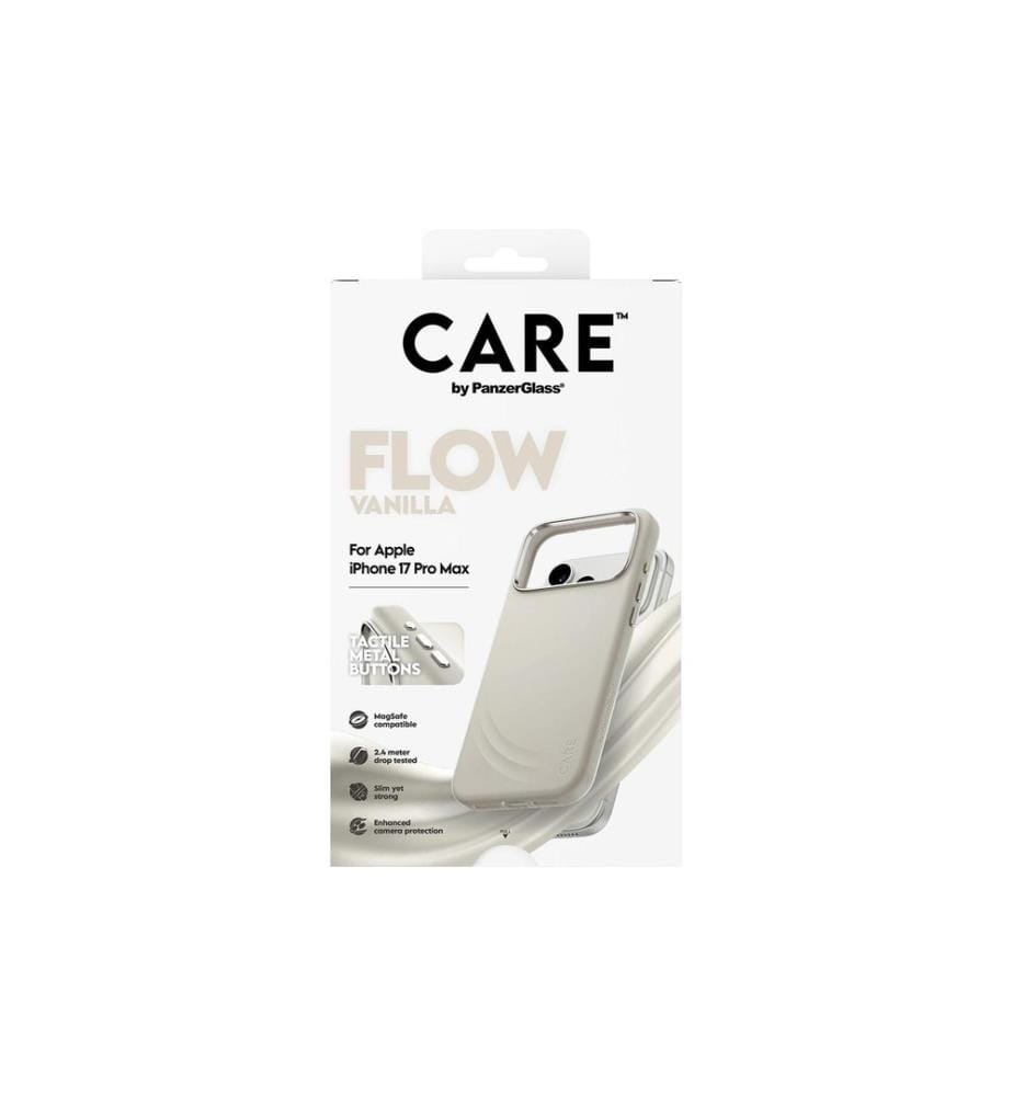 CARE - Coque arrière Feature Flow MagSafe iPhone 17 Pro Max Vanilla