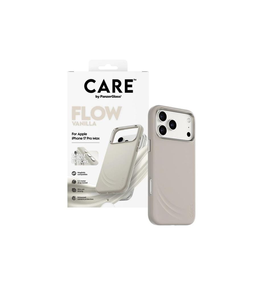 CARE - Coque arrière Feature Flow MagSafe iPhone 17 Pro Max Vanilla