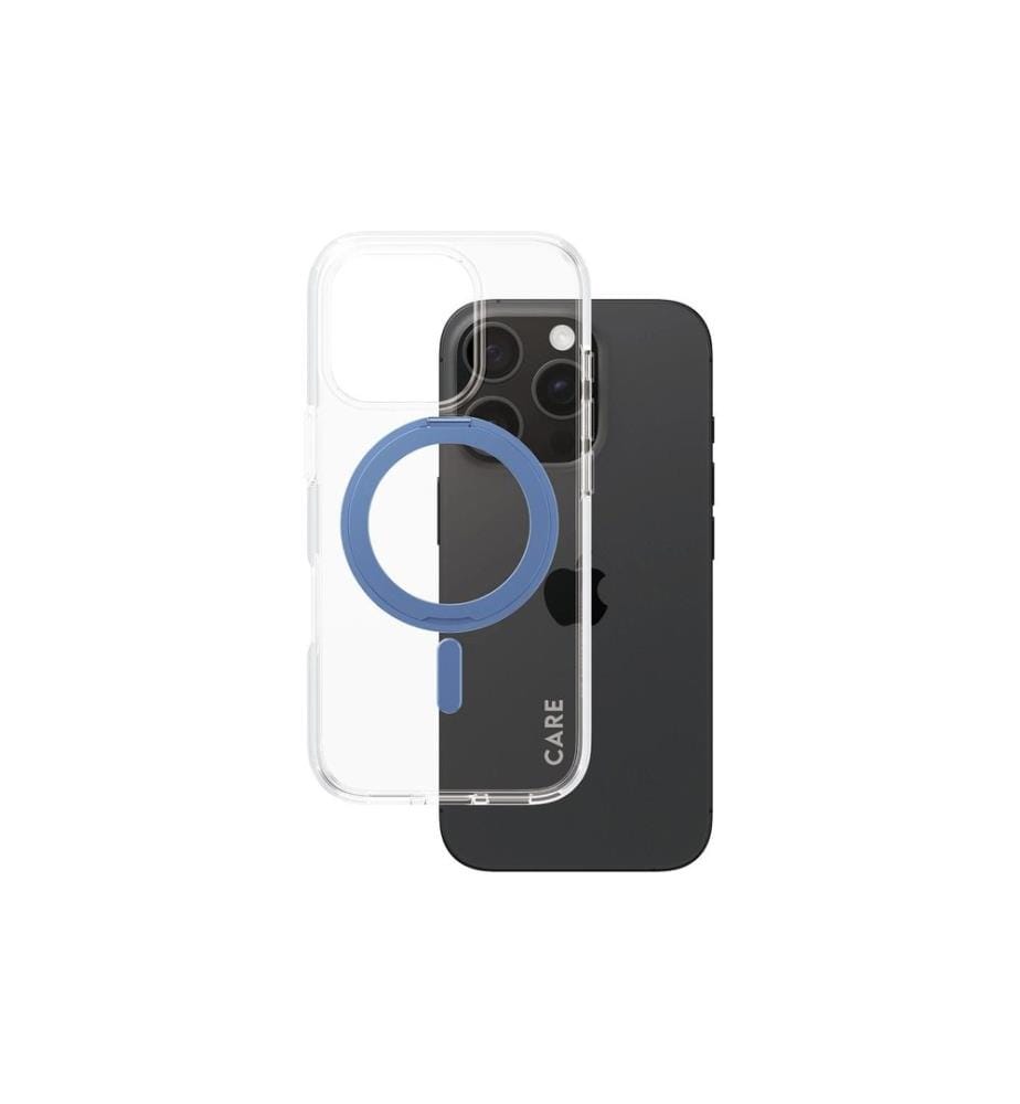 CARE - Coque arrière Feature Kickstand iPhone 16 Pro Bleu