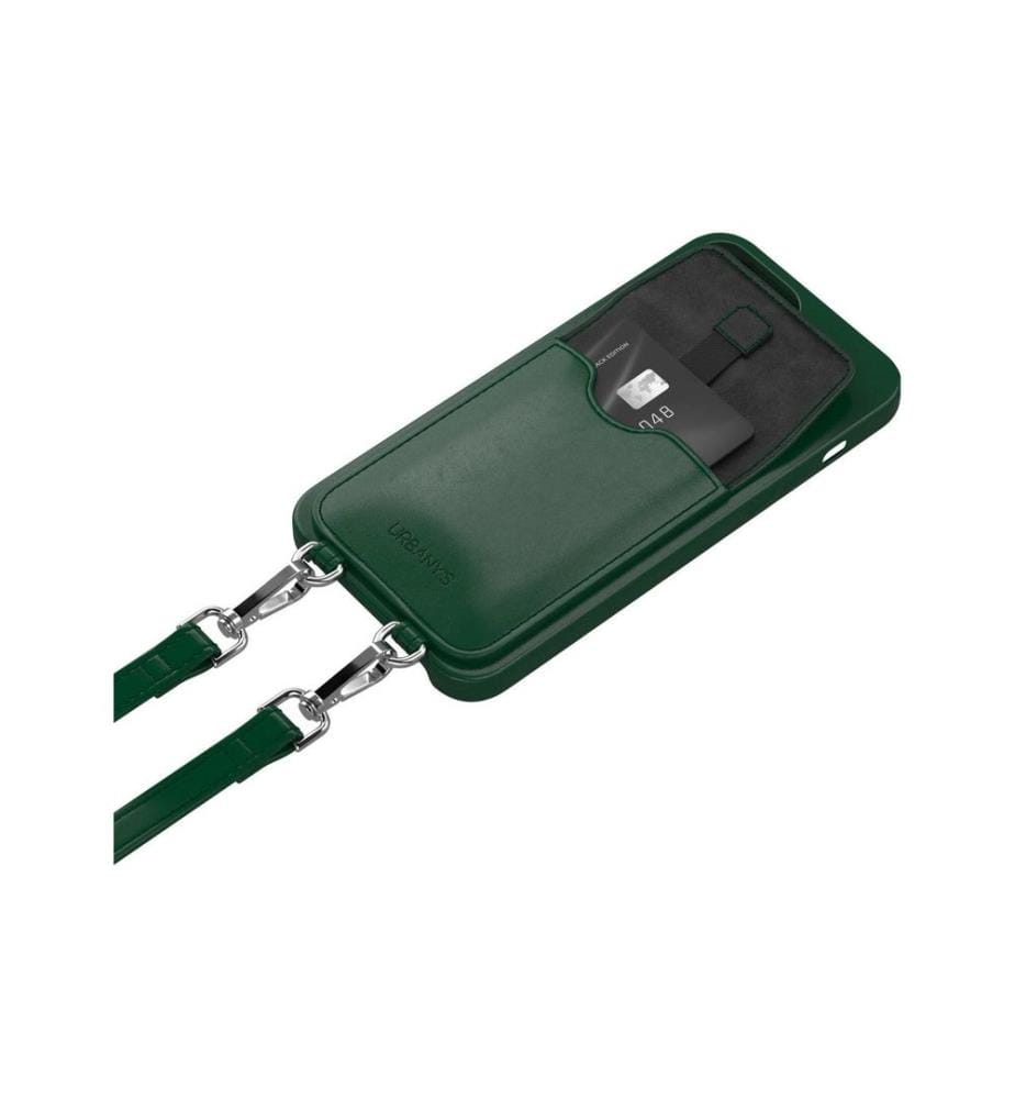 URBANY'S - Necklace Case Chaîne manuelle+ iPhone 16 Racing Green