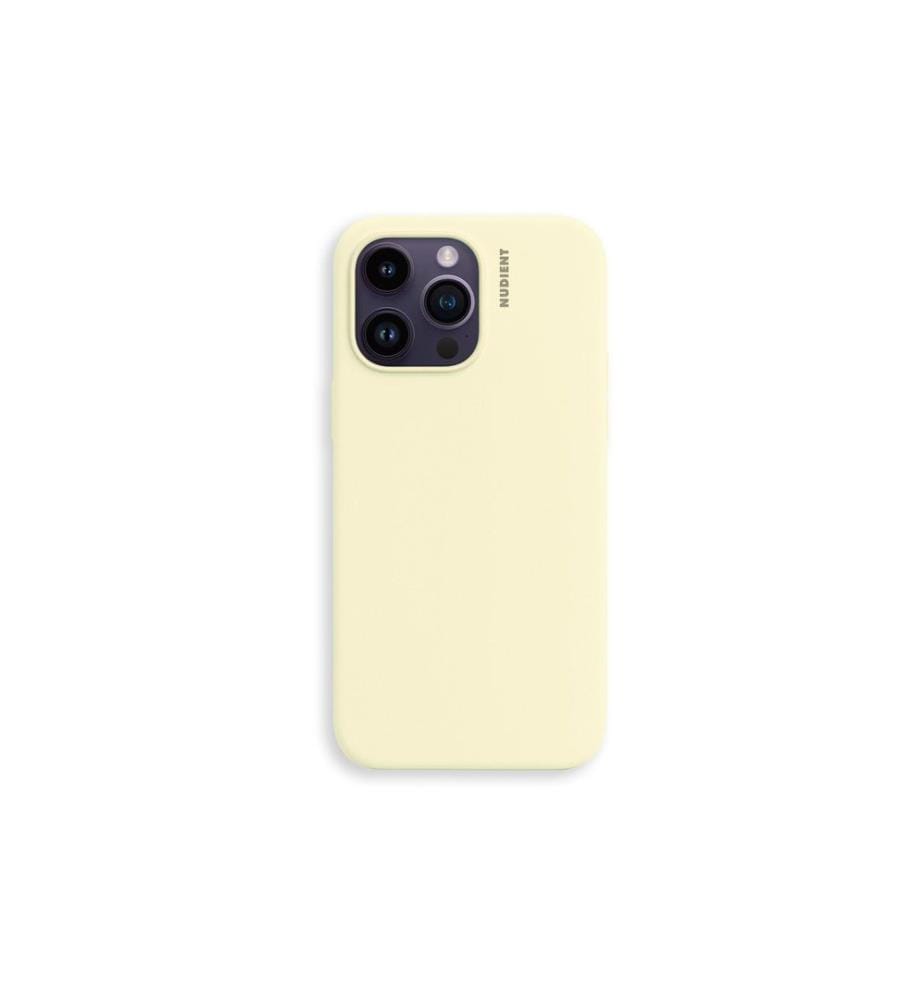 Nudient - Coque arrière Base Case 14 Pro Max Pale Yellow