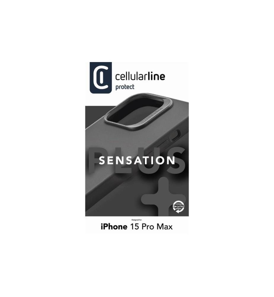 Cellular Line - Coque arrière Sensation+ iPhone 15 Pro Max Black