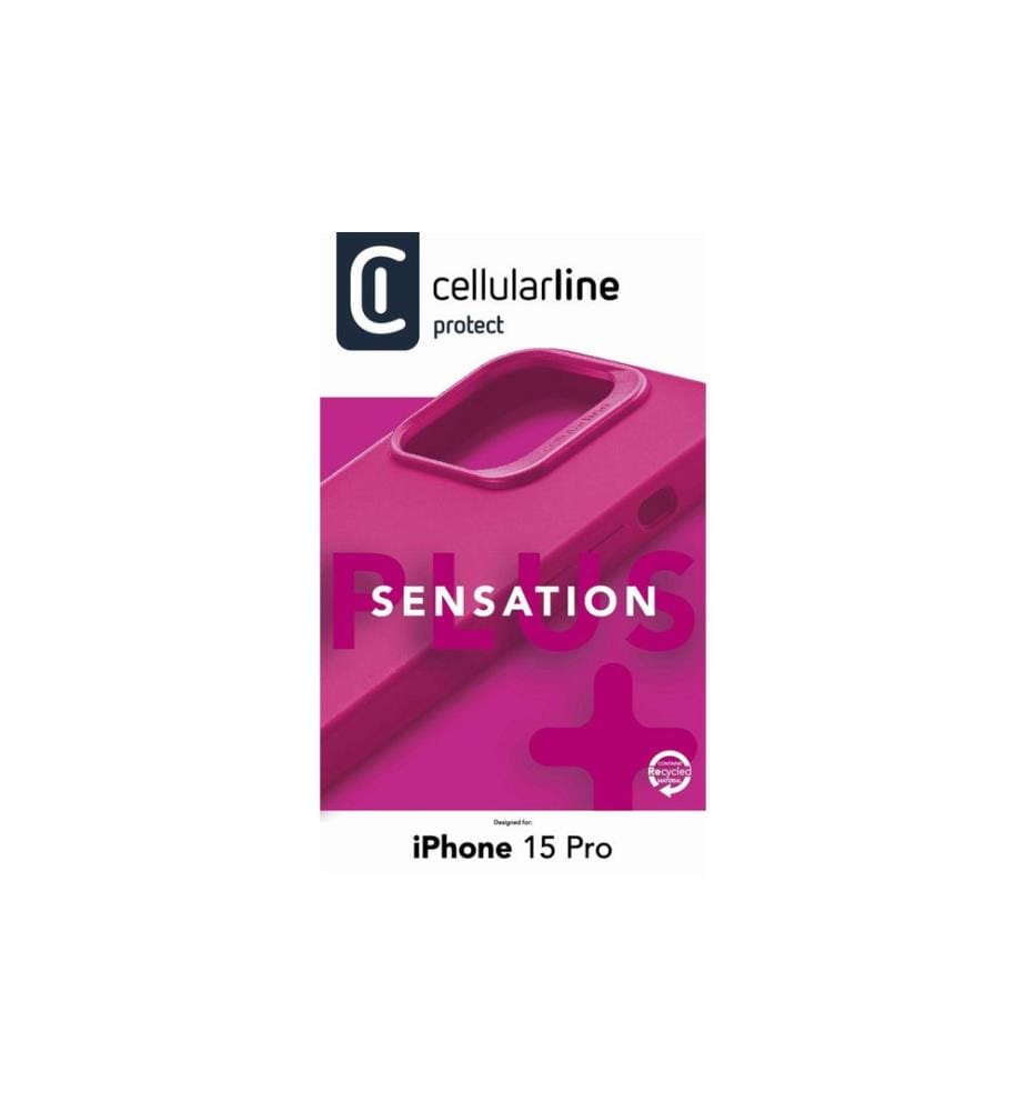 Cellular Line - Coque arrière Sensation+ iPhone 15 Pro Pink