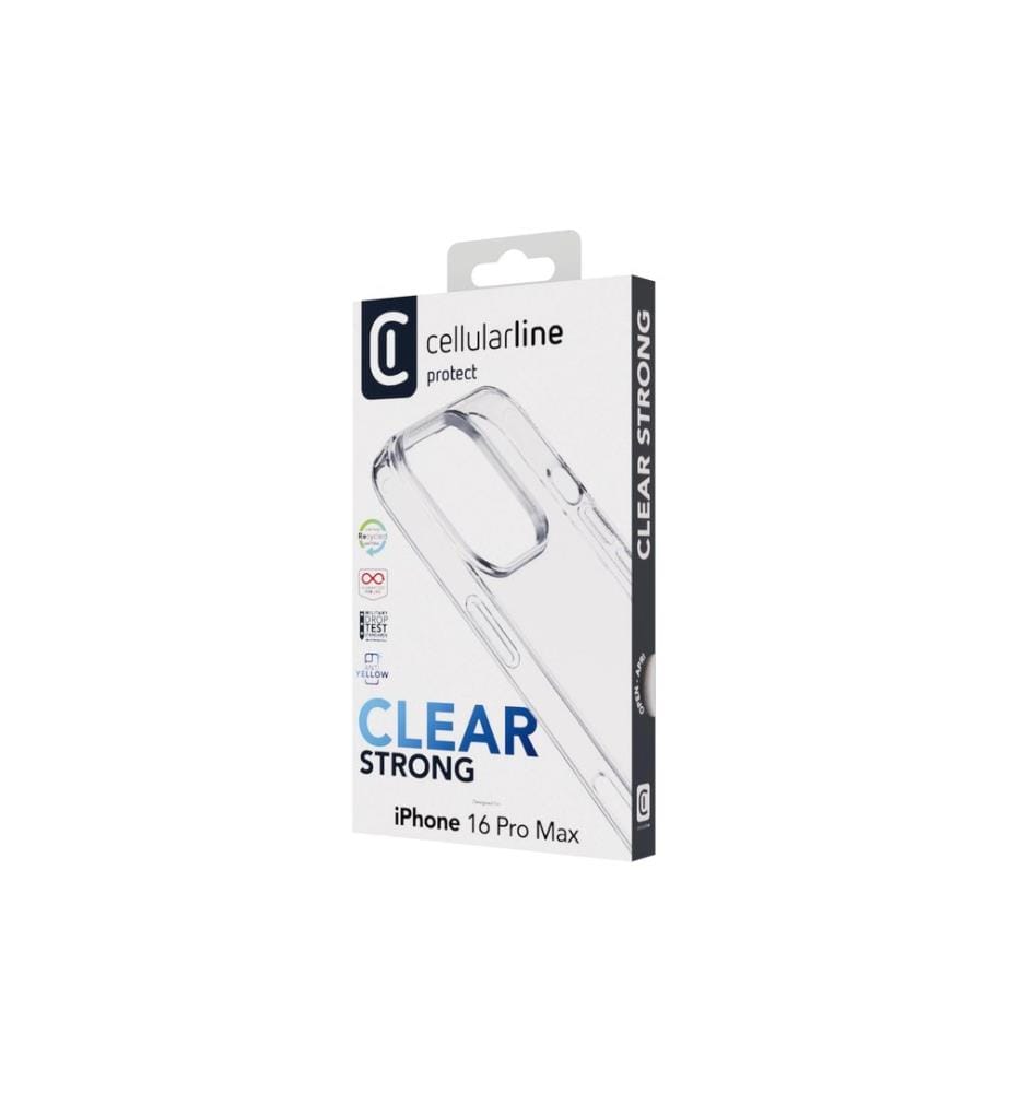 Cellular Line - Coque arrière Hard Case Clear iPhone 16 Pro Max Transparent
