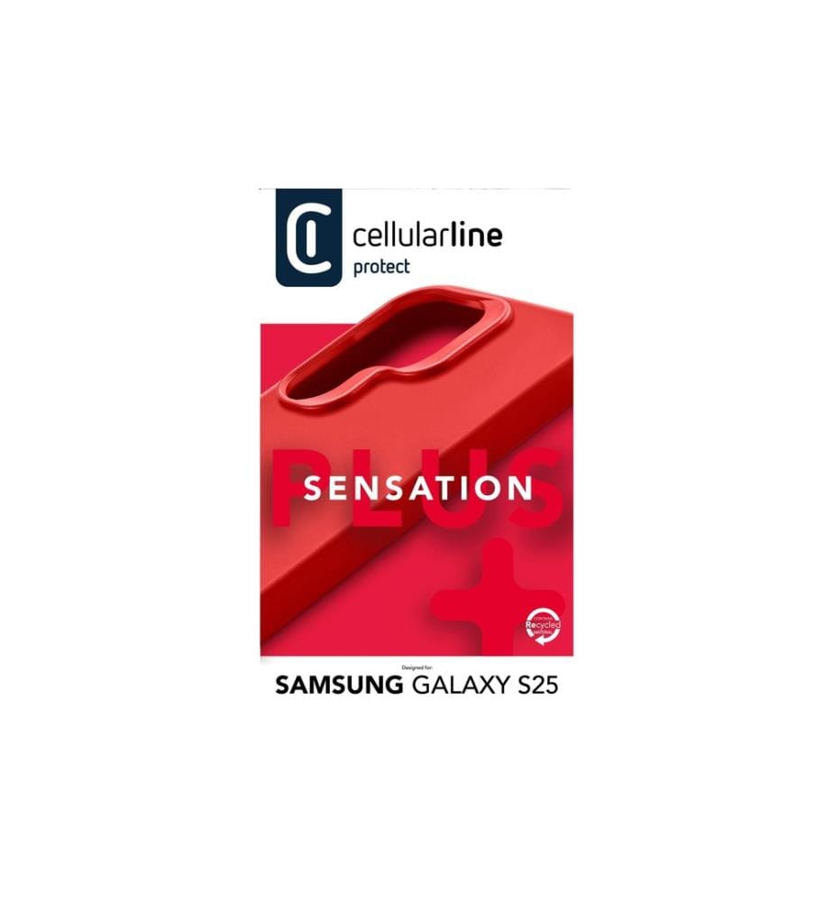 Cellular Line - Coque arrière Sensation+ Galaxy S25 Red