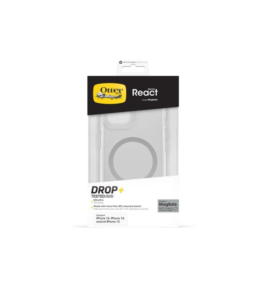 OTTERBOX - Coque arrière React MagSafe iPhone 16e/15/14/13 Transparent