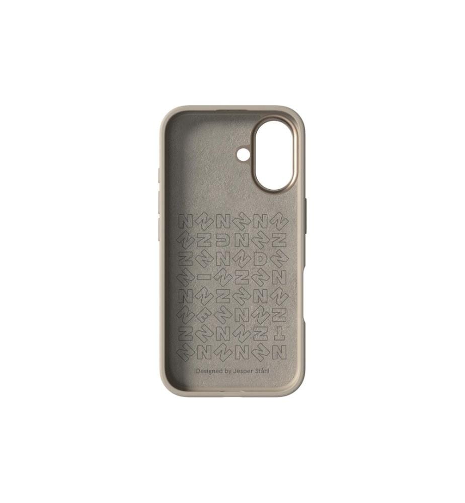 Nudient - Coque arrière Bold MagSafe iPhone 16 Linen Beige