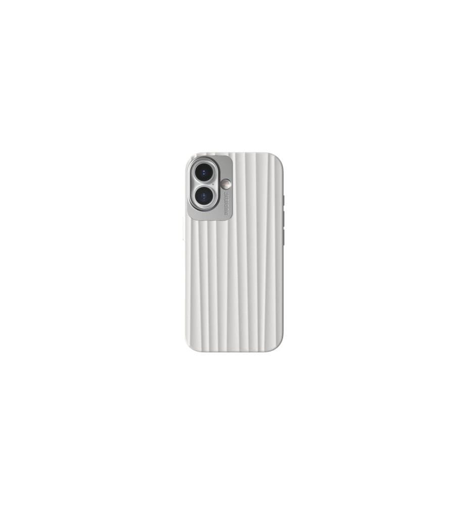 Nudient - Coque arrière Bold MagSafe iPhone 16 Blanc chalk