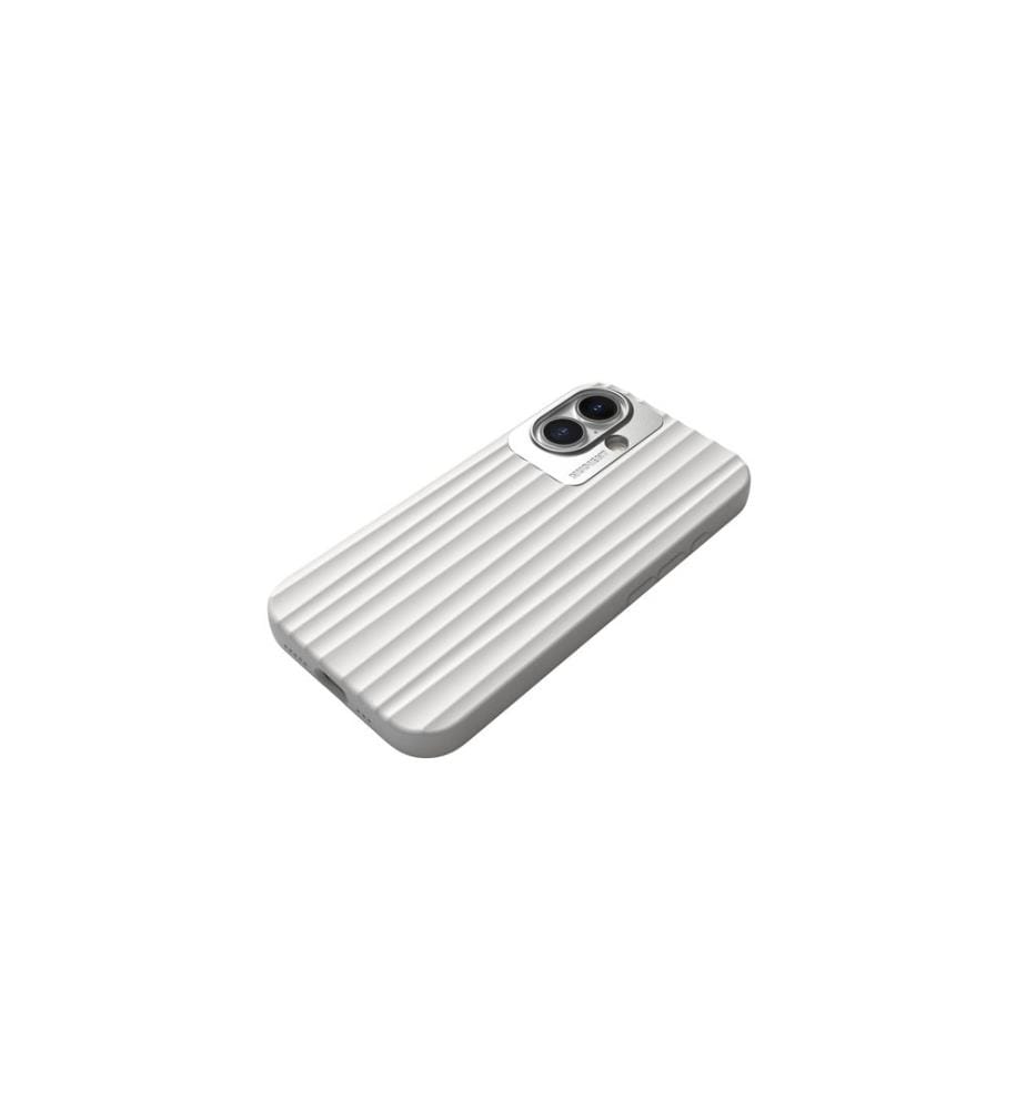Nudient - Coque arrière Bold MagSafe iPhone 16 Blanc chalk