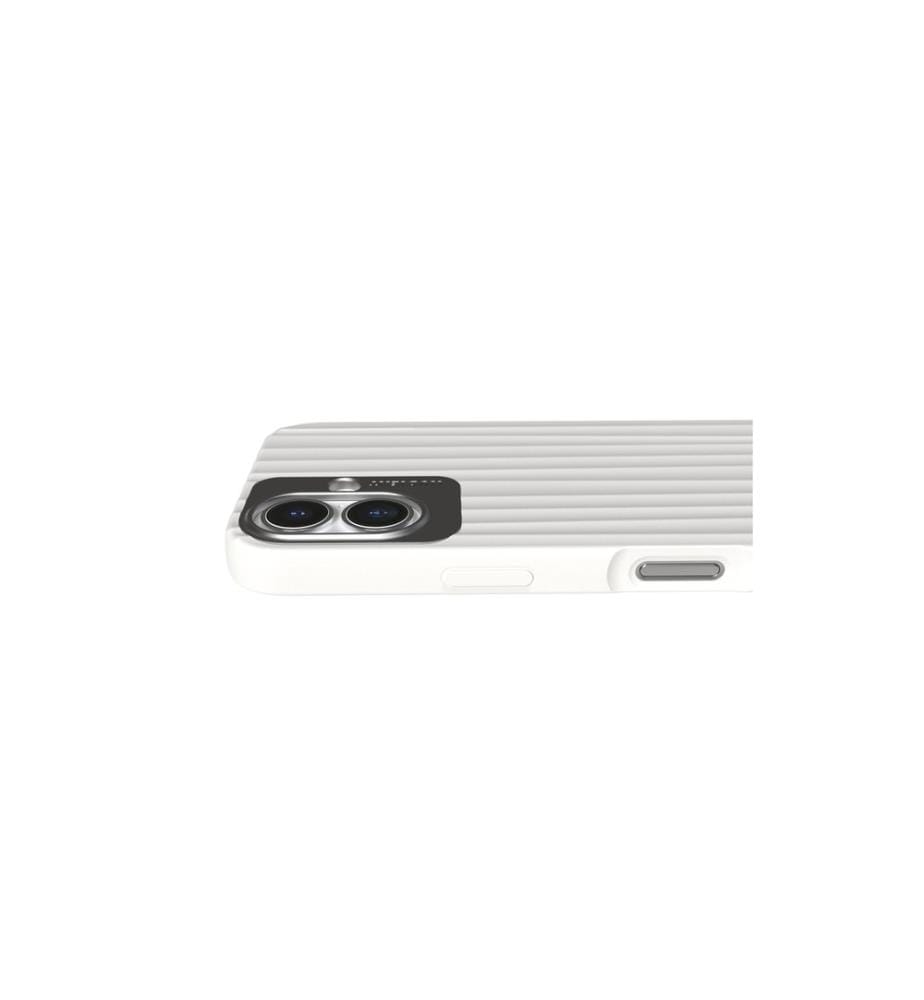 Nudient - Coque arrière Bold MagSafe iPhone 16 Blanc chalk