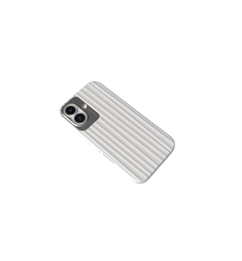 Nudient - Coque arrière Bold MagSafe iPhone 16 Blanc chalk