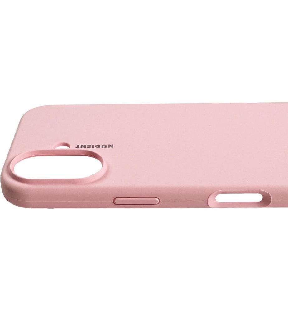 Nudient - Coque arrière Base Case Magsafe iPhone 16 Bébé rose