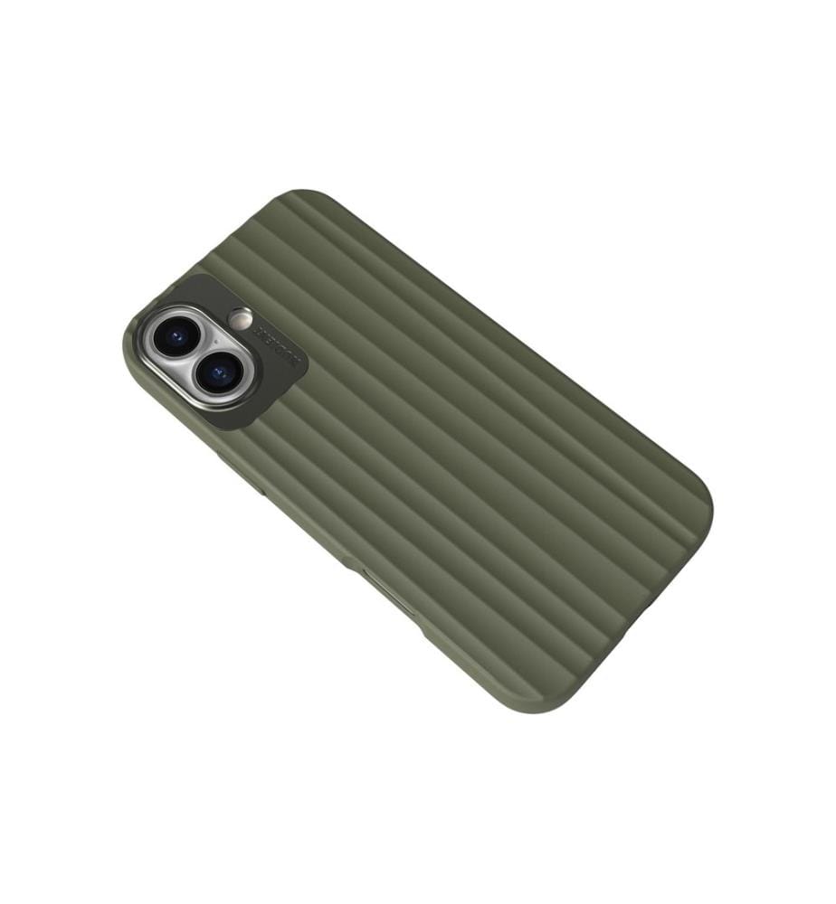 Nudient - Coque arrière Bold MagSafe iPhone 16 Plus Vert olive
