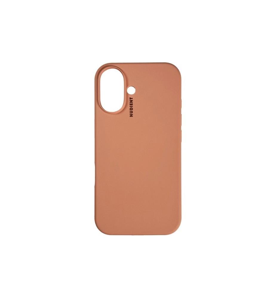 Nudient - Coque arrière Base Case Magsafe iPhone 16 Plus Orange pêche