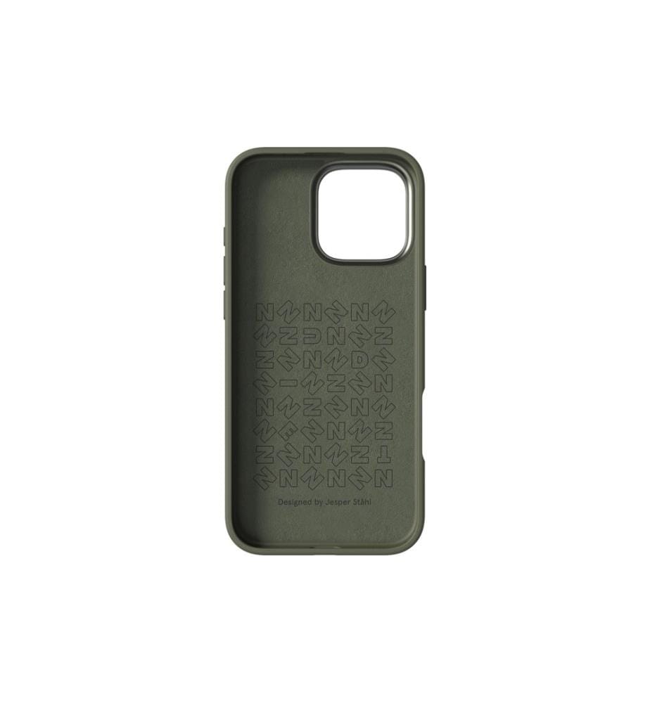 Nudient - Coque arrière Bold MagSafe iPhone 16 Pro Max Vert olive