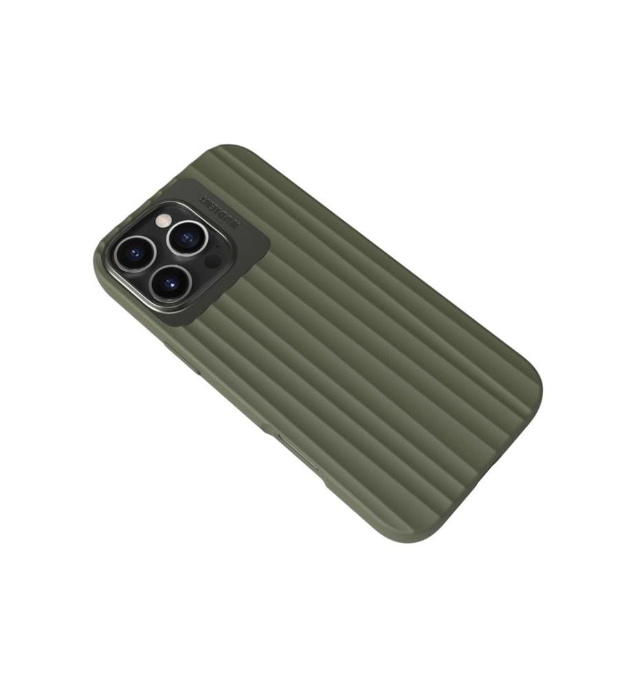 Nudient - Coque arrière Bold MagSafe iPhone 16 Pro Max Vert olive