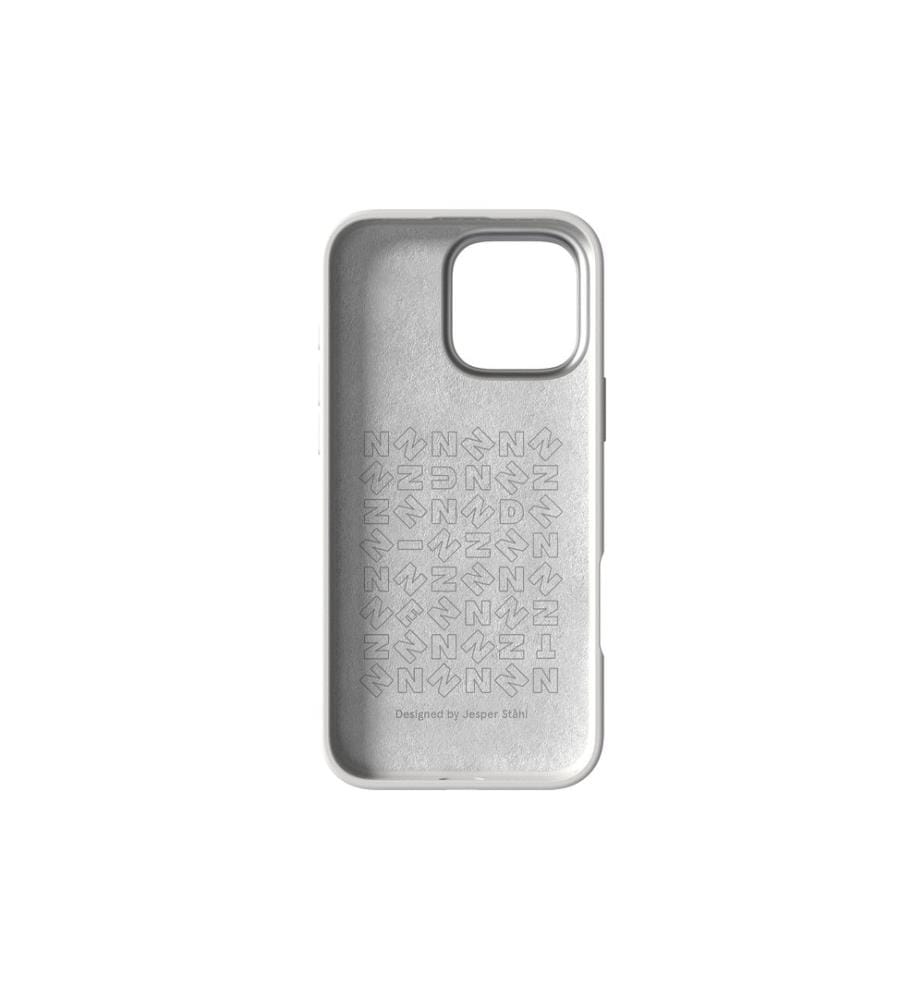 Nudient - Coque arrière Bold MagSafe iPhone 16 Pro Max Blanc chalk