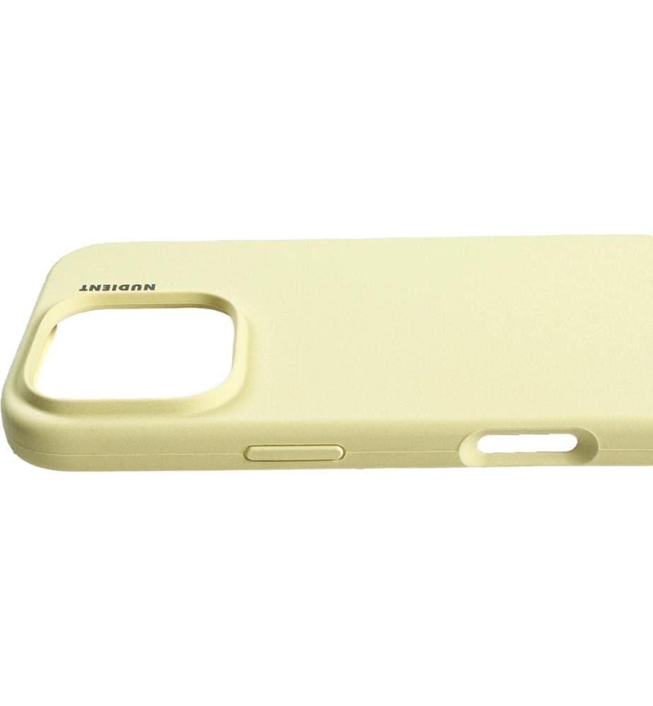 Nudient - Coque arrière Étui de base iPhone 16 Pro Max Jaune pâle