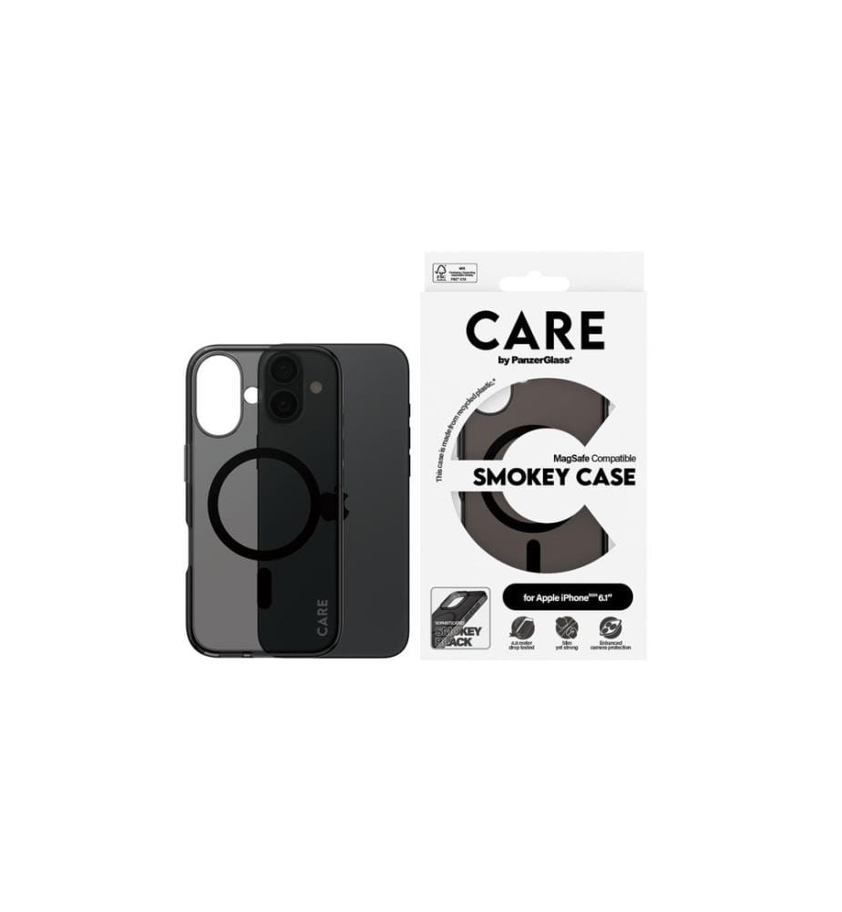 CARE - Coque arrière Flagship iPhone 16 Smokey