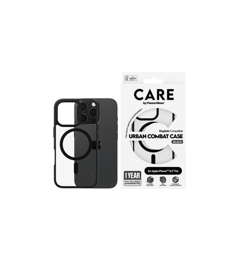 CARE - Coque arrière Flagship iPhone 16 Pro Cadre noir
