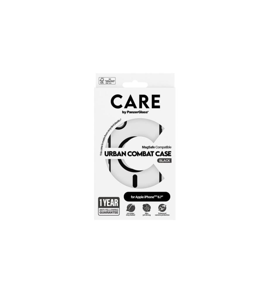 CARE - Coque arrière Flagship iPhone 16 Plus Cadre noir