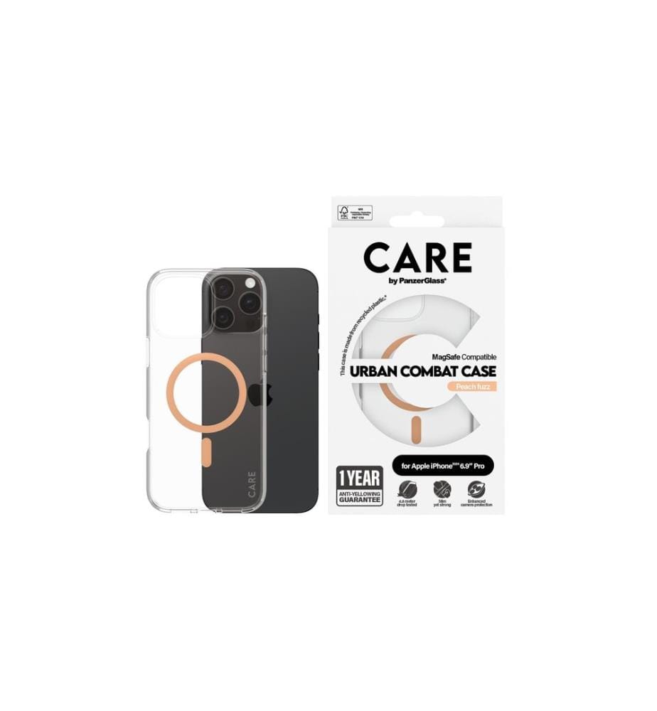 CARE - Coque arrière Flagship iPhone 16 Pro Max Peachy