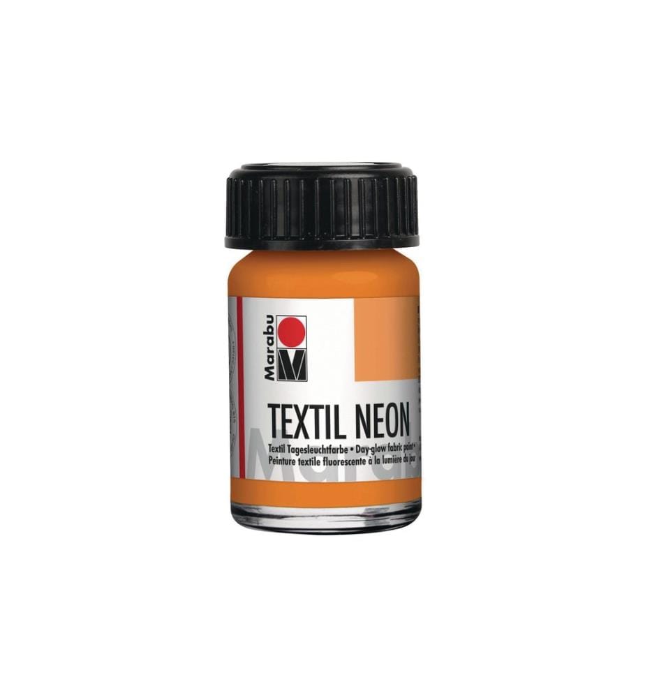 MARABU - Peinture pour textile Neon UV 15 ml Néon orange