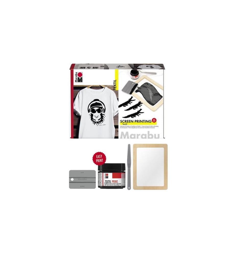 MARABU - Peinture pour textile Screen Printing Set sérigraphie