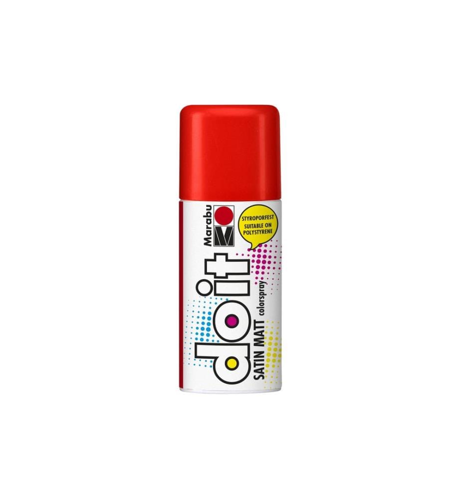 MARABU - Peinture aérosol do it Satin mat 150 ml, vermillon