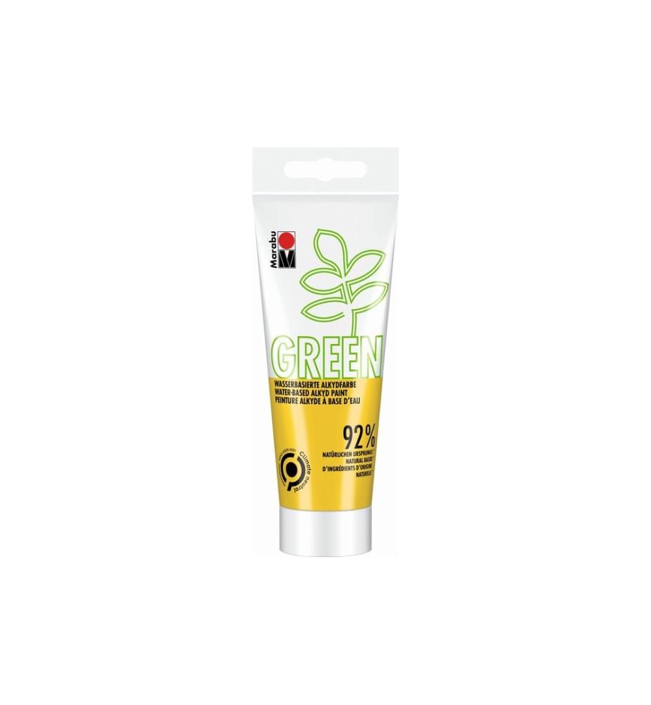 MARABU - Bastelfarbe Alkydfarbe Green Mittelgelb, 100 ml