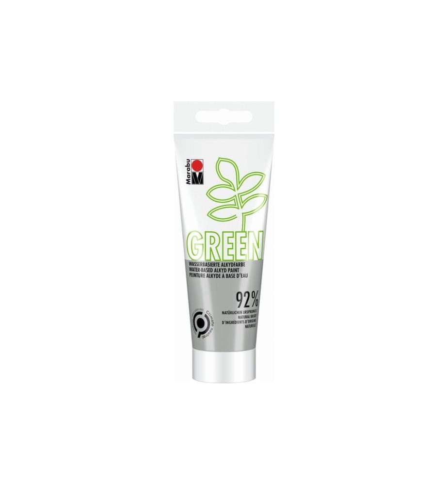 MARABU - Bastelfarbe Alkydfarbe Green Steingrau, 100 ml