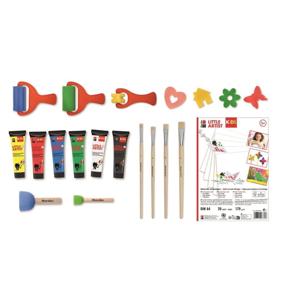 MARABU - Peinture pour bricolage Kids Power Paint Box 6 x 36 ml