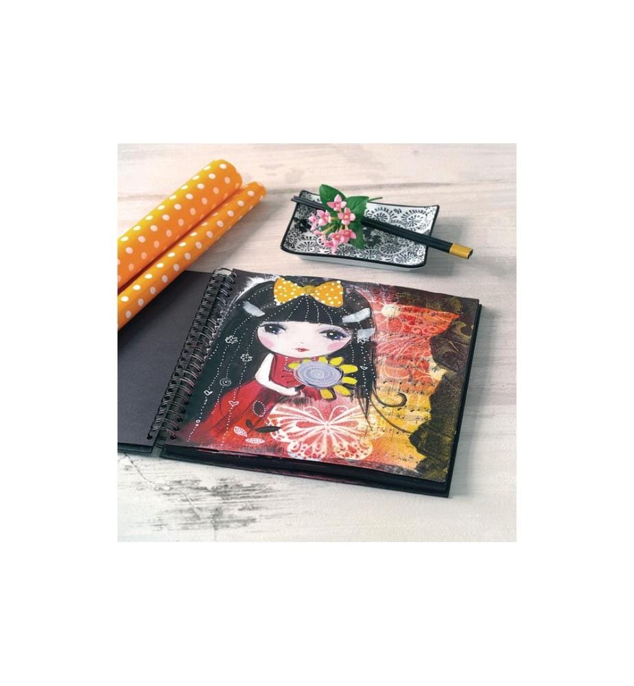 MARABU - Gabarit Art Stencil Jardin fleuri