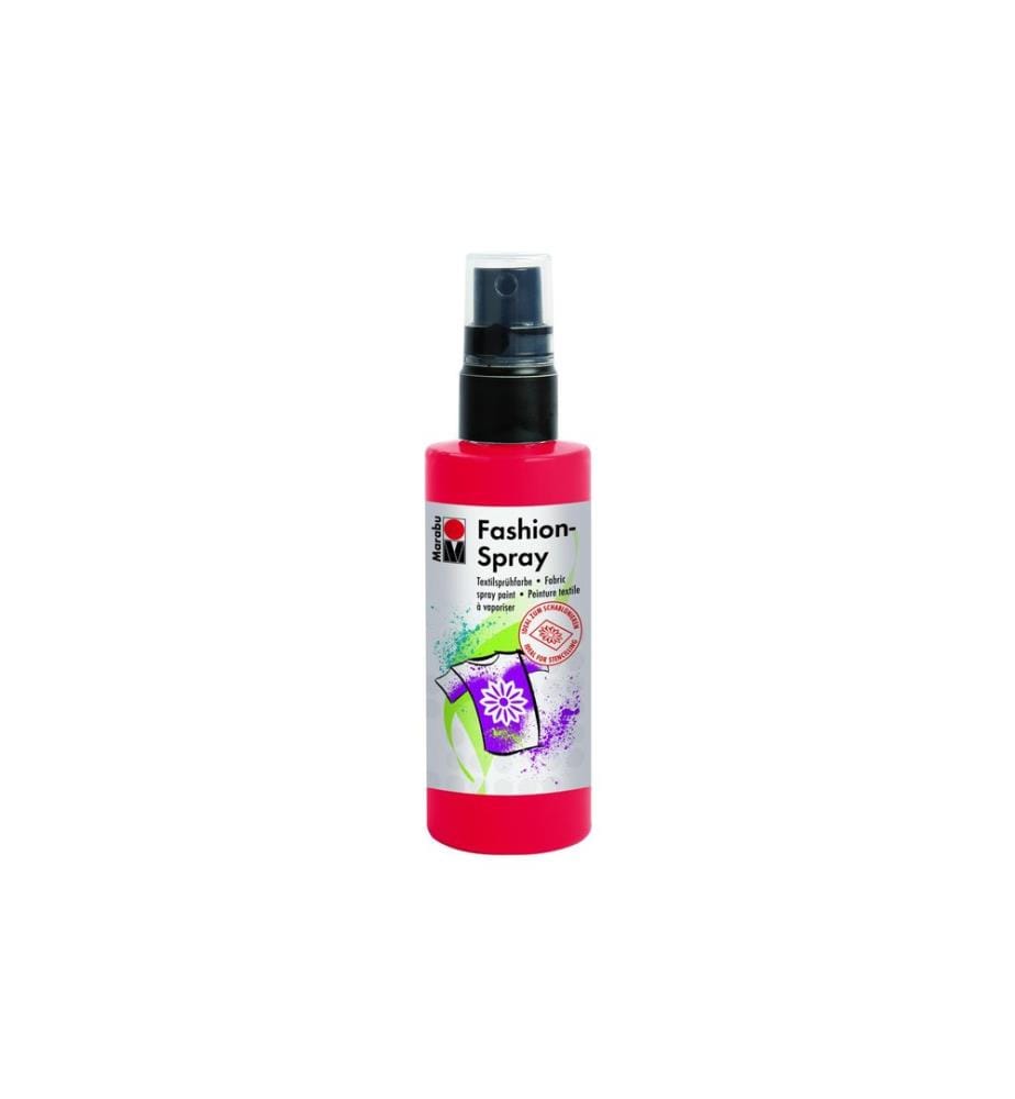 MARABU - Peinture pour textile Fashion Spray 100 ml, Rouge