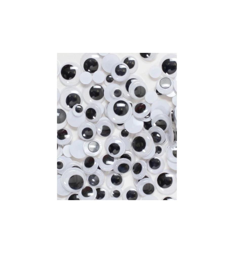 I AM CREATIVE - Wackelaugen  Zip Bag 180-teilig, 10 - 20 mm