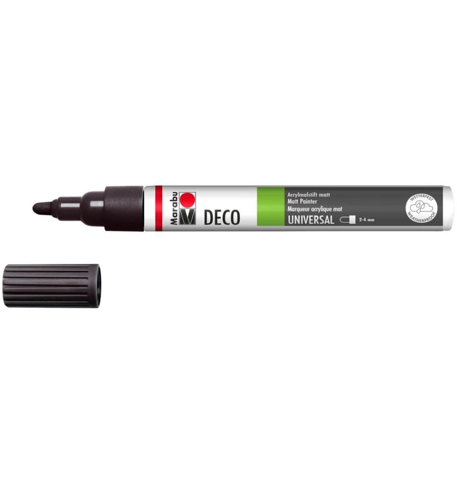 MARABU - Marqueur acrylique Deco Painter 2 - 4 mm, Noir