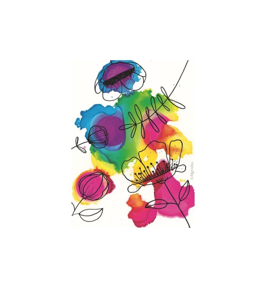 MARABU - Encre à l'alcool Ink Set FLOWERS, 3 pièces